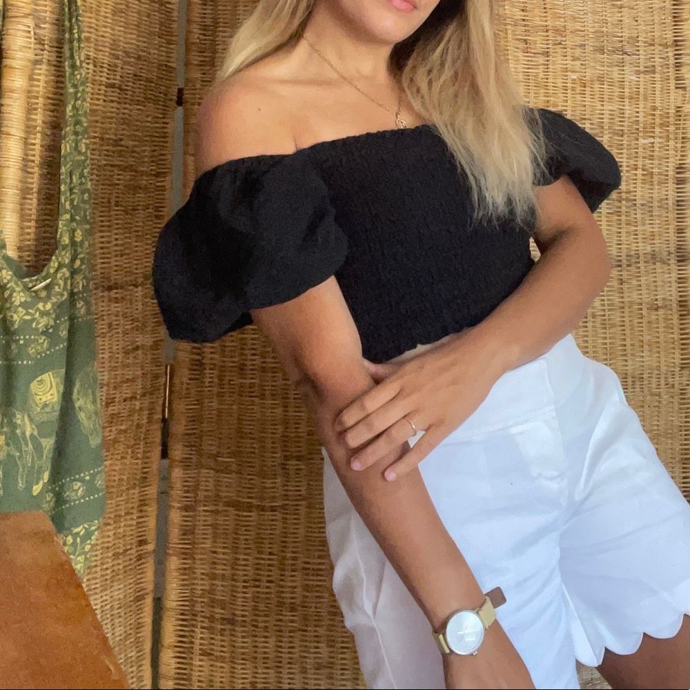Ruffle Scrunch Top
